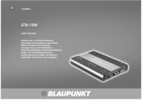 Blaupunkt GTA-1300 - Owners Manual 